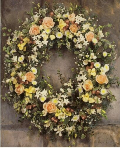 Pastel Wreath - Brunels Funeral Directors