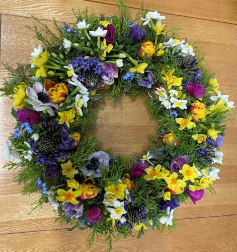 Spring Wreath - Brunels Funeral Directors