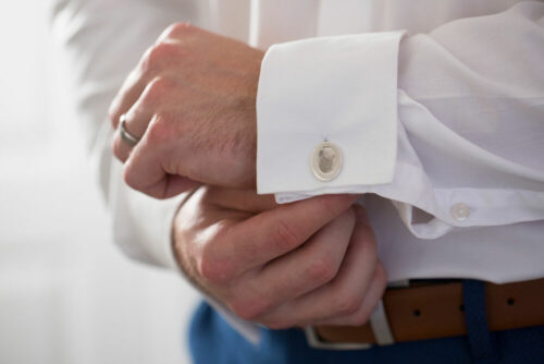 Large Silver Cufflinks