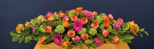 Orange & Pink 4ft - Brunel Funeral Directors