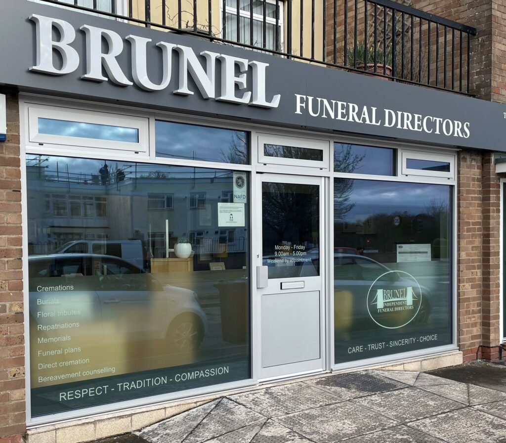 New Shop Front - Brunel Funeral Directors